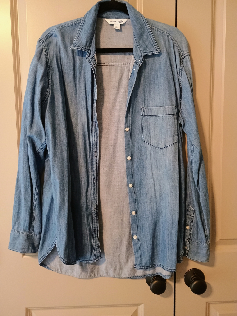 Old Navy Light Blue Denim Shirt